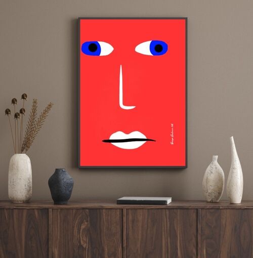 Affiche Poster - Face Red