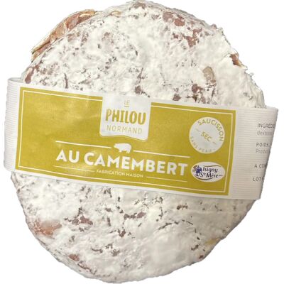 Saucisson sec (sans peau) au Camembert