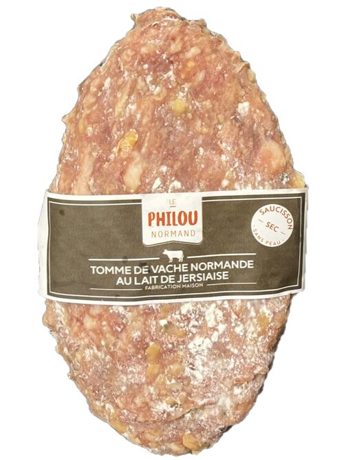 Saucisson sec (sans peau) à la Tomme de vache normande