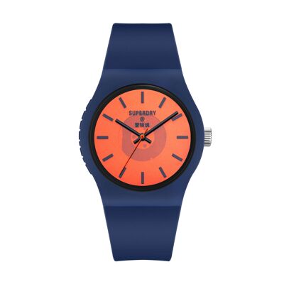 Superdry Mixed Analogue Watch SYG347UO Silicone Strap Urban Transparent