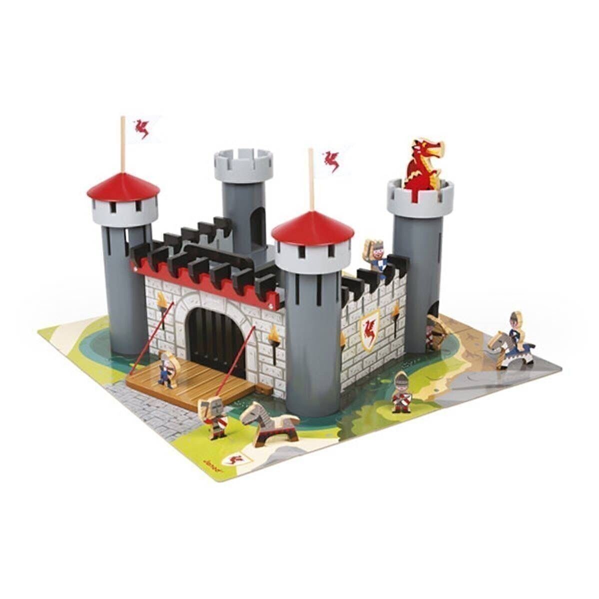 Wooden dragon hot sale castle set