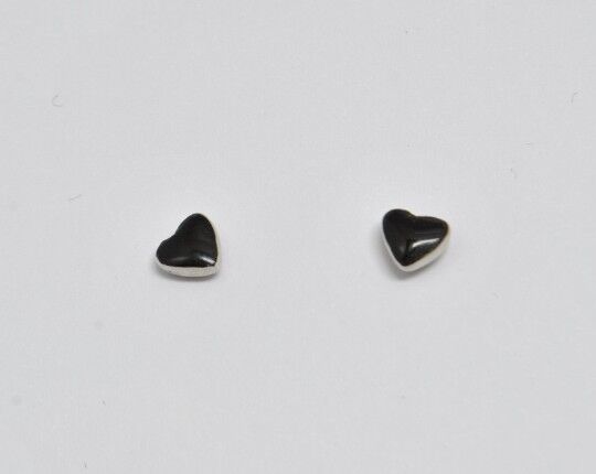 Onyx and 925 silver earrings