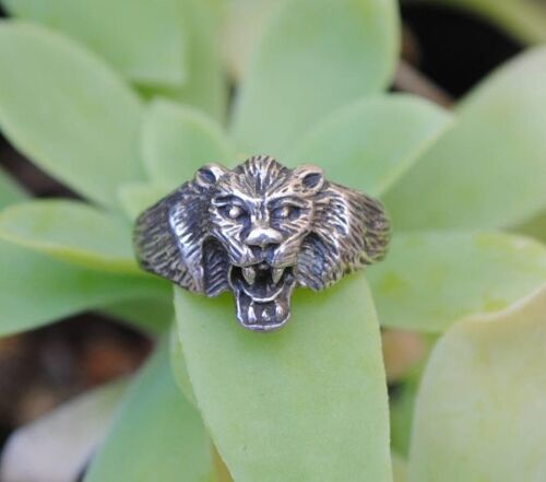 Bague lion en argent 925