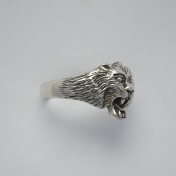 Bague lion en argent 925 3