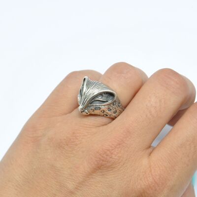 Panther ring in 925 silver