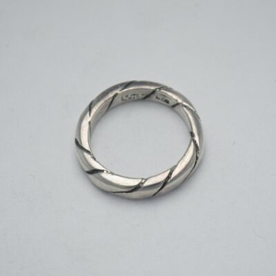 Rope ring ring in silver 925