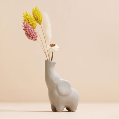 Piccolo vaso con bocciolo di elefante