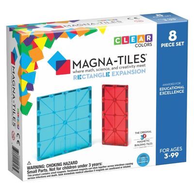 15816 Magna-Tiles® Rectangles 8-Piece Expansion Set