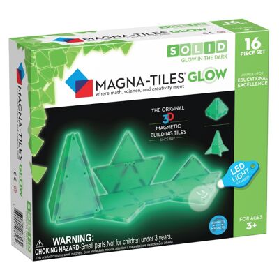 18816 Magna-Tiles® Glow in the Dark 16-Piece Se