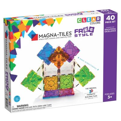 18840 Magna-Tiles® Freestyle 40-Piece Set