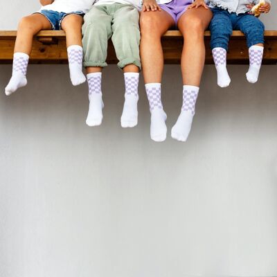 CALCETINES INFANTILES OLD SCOOL LILAS