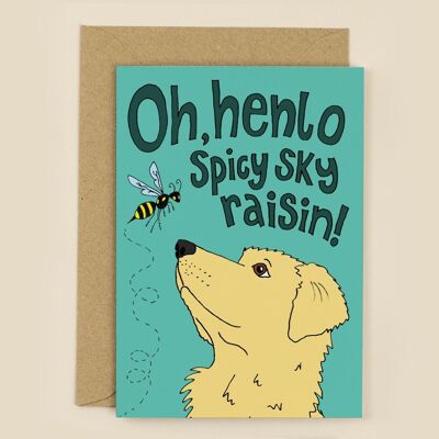 Henlo Spicy Sky Raisin Grußkarte