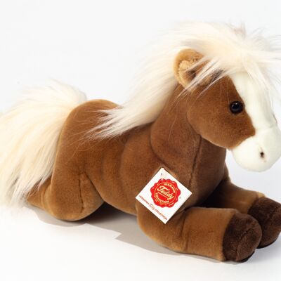 Cavallo sdraiato marrone chiaro 30 cm - peluche - peluche