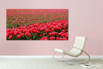 Papier peint : Sea of Tulips 2 - format paysage 2:1 - nombreuses tailles et matériaux - motif d'art photographique exclusif sous forme d'image sur toile ou d'image en verre acrylique pour la décoration murale 7