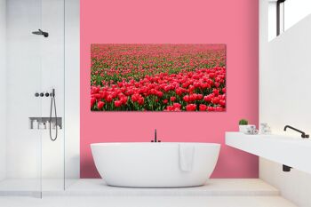 Papier peint : Sea of Tulips 2 - format paysage 2:1 - nombreuses tailles et matériaux - motif d'art photographique exclusif sous forme d'image sur toile ou d'image en verre acrylique pour la décoration murale 10