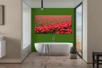 Papier peint : Sea of Tulips 2 - format paysage 2:1 - nombreuses tailles et matériaux - motif d'art photographique exclusif sous forme d'image sur toile ou d'image en verre acrylique pour la décoration murale 11