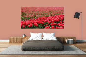 Papier peint : Sea of Tulips 2 - format paysage 2:1 - nombreuses tailles et matériaux - motif d'art photographique exclusif sous forme d'image sur toile ou d'image en verre acrylique pour la décoration murale 14