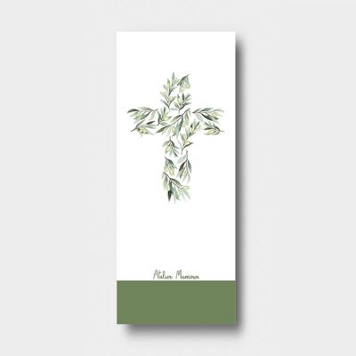 Olive cross bookmark