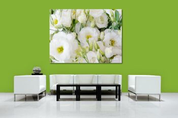 Papier peint : mer de fleurs en blanc - format paysage 4:3 - nombreuses tailles et matériaux - motif d'art photo exclusif comme image sur toile ou image sur verre acrylique pour la décoration murale 7