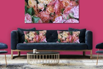Ensemble de coussins photo décoratifs (2 pièces), motif : Rose dream 2 - taille : 80 x 40 cm - housse de coussin premium, coussin décoratif, coussin décoratif, coussin photo, housse de coussin 2