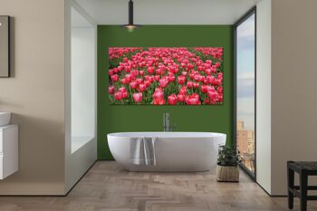 Papier peint : Sea of Tulips 1 - format paysage 2:1 - nombreuses tailles et matériaux - motif d'art photographique exclusif sous forme d'image sur toile ou d'image en verre acrylique pour la décoration murale 4