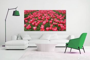 Papier peint : Sea of Tulips 1 - format paysage 2:1 - nombreuses tailles et matériaux - motif d'art photographique exclusif sous forme d'image sur toile ou d'image en verre acrylique pour la décoration murale 5