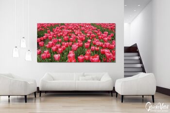 Papier peint : Sea of Tulips 1 - format paysage 2:1 - nombreuses tailles et matériaux - motif d'art photographique exclusif sous forme d'image sur toile ou d'image en verre acrylique pour la décoration murale 12