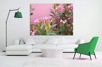 Papier peint : fleurs de laurier rose de Crète - format paysage 4:3 - nombreuses tailles et matériaux - motif d'art photographique exclusif sous forme de toile ou d'image en verre acrylique pour la décoration murale 6