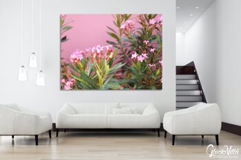Papier peint : fleurs de laurier rose de Crète - format paysage 4:3 - nombreuses tailles et matériaux - motif d'art photographique exclusif sous forme de toile ou d'image en verre acrylique pour la décoration murale 10