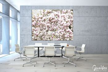 Papier peint : arbre en fleurs de magnolia - format paysage 4:3 - nombreuses tailles et matériaux - motif d'art photographique exclusif sous forme de toile ou d'image en verre acrylique pour la décoration murale 11