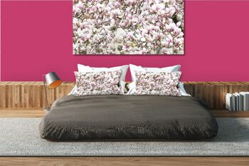 Ensemble de coussins photo décoratifs (2 pièces), motif : arbre à fleurs de magnolia - taille : 80 x 40 cm - housse de coussin haut de gamme, coussin décoratif, coussin décoratif, coussin photo, housse de coussin 5