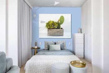 Tableau mural : Plantes devant blanc - format paysage 4:3 - nombreuses tailles et matériaux - motif d'art photographique exclusif comme tableau sur toile ou tableau en verre acrylique pour la décoration murale 5