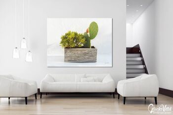 Tableau mural : Plantes devant blanc - format paysage 4:3 - nombreuses tailles et matériaux - motif d'art photographique exclusif comme tableau sur toile ou tableau en verre acrylique pour la décoration murale 7