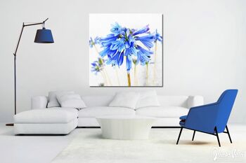 Papier peint : Blossom in soft blue - carré 1:1 - nombreuses tailles et matériaux - motif d'art photo exclusif sous forme de toile ou d'image en verre acrylique pour la décoration murale 5