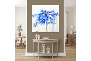 Papier peint : Blossom in soft blue - carré 1:1 - nombreuses tailles et matériaux - motif d'art photo exclusif sous forme de toile ou d'image en verre acrylique pour la décoration murale 7