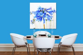 Papier peint : Blossom in soft blue - carré 1:1 - nombreuses tailles et matériaux - motif d'art photo exclusif sous forme de toile ou d'image en verre acrylique pour la décoration murale 8