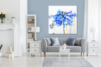 Papier peint : Blossom in soft blue - carré 1:1 - nombreuses tailles et matériaux - motif d'art photo exclusif sous forme de toile ou d'image en verre acrylique pour la décoration murale 9
