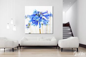 Papier peint : Blossom in soft blue - carré 1:1 - nombreuses tailles et matériaux - motif d'art photo exclusif sous forme de toile ou d'image en verre acrylique pour la décoration murale 11