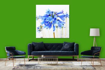 Papier peint : Blossom in soft blue - carré 1:1 - nombreuses tailles et matériaux - motif d'art photo exclusif sous forme de toile ou d'image en verre acrylique pour la décoration murale 12