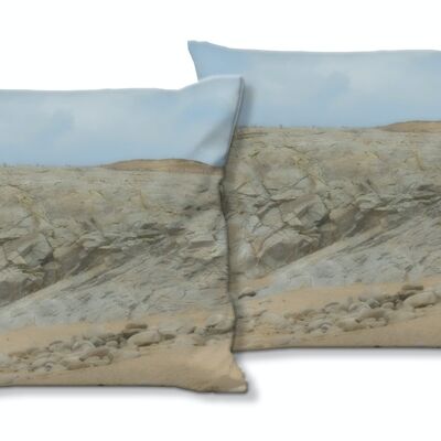 Decorative photo cushion set (2 pieces), motif: longing for the sea 4 - size: 40 x 40 cm - premium cushion cover, decorative cushion, decorative cushion, photo cushion, cushion cover