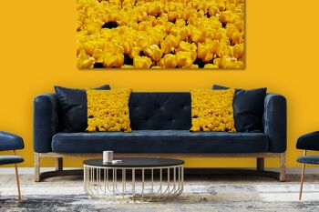 Ensemble de coussins photo décoratifs (2 pièces), motif : Tulip Sea 5 - taille : 40 x 40 cm - housse de coussin premium, coussin décoratif, coussin décoratif, coussin photo, housse de coussin 2