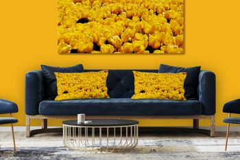 Ensemble de coussins photo décoratifs (2 pièces), motif : Tulip Sea 5 - taille : 80 x 40 cm - housse de coussin premium, coussin décoratif, coussin décoratif, coussin photo, housse de coussin 2