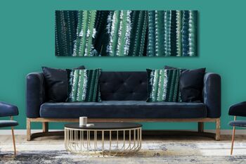 Ensemble de coussins photo décoratifs (2 pièces), motif : monde des cactus 1 - taille : 40 x 40 cm - housse de coussin premium, coussin décoratif, coussin décoratif, coussin photo, housse de coussin 7