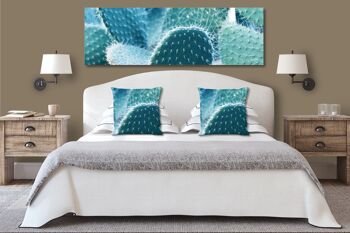 Ensemble de coussins photo décoratifs (2 pièces), motif : monde des cactus 3 - taille : 40 x 40 cm - housse de coussin premium, coussin décoratif, coussin décoratif, coussin photo, housse de coussin 6