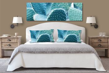Ensemble de coussins photo décoratifs (2 pièces), motif : monde des cactus 3 - taille : 80 x 40 cm - housse de coussin premium, coussin décoratif, coussin décoratif, coussin photo, housse de coussin 5
