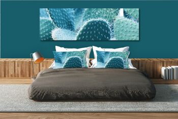 Ensemble de coussins photo décoratifs (2 pièces), motif : monde des cactus 3 - taille : 80 x 40 cm - housse de coussin premium, coussin décoratif, coussin décoratif, coussin photo, housse de coussin 7