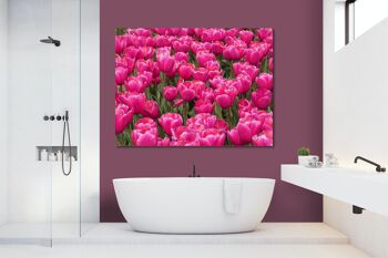Papier peint : Sea of Tulips 8 - format paysage 4:3 - nombreuses tailles et matériaux - motif d'art photographique exclusif sous forme d'image sur toile ou d'image en verre acrylique pour la décoration murale 9