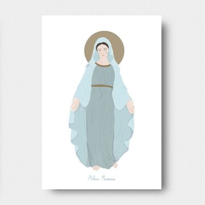 Tarjeta de la Virgen María