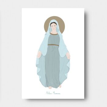 Carte Vierge Marie 1