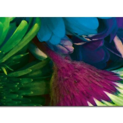 Wandbild Kollektion 12 – Motiv b: Flower Power Pop-Art - Querformat 2:1 - viele Größen & Materialien – Exklusives Fotokunst-Motiv als Leinwandbild oder Acrylglasbild zur Wand-Dekoration